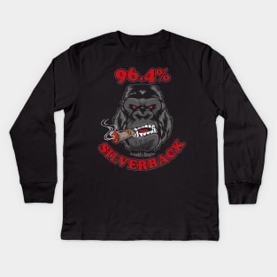 96.4% Silverback Gym Apparel Kids Long Sleeve T-Shirt